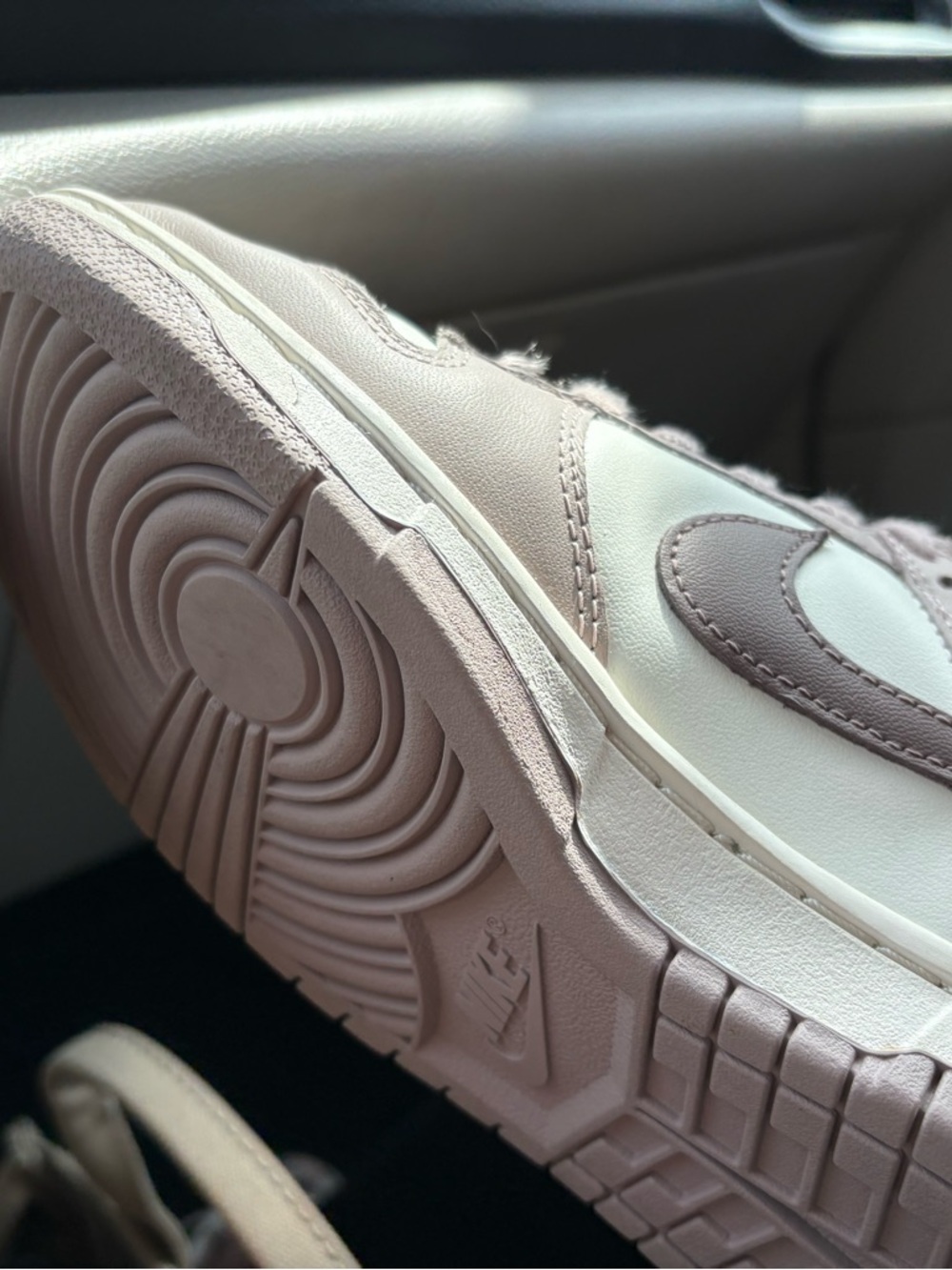 Nike Women's Low-Top Sneakers in Dusty Pink and White - Picture 4 of 7